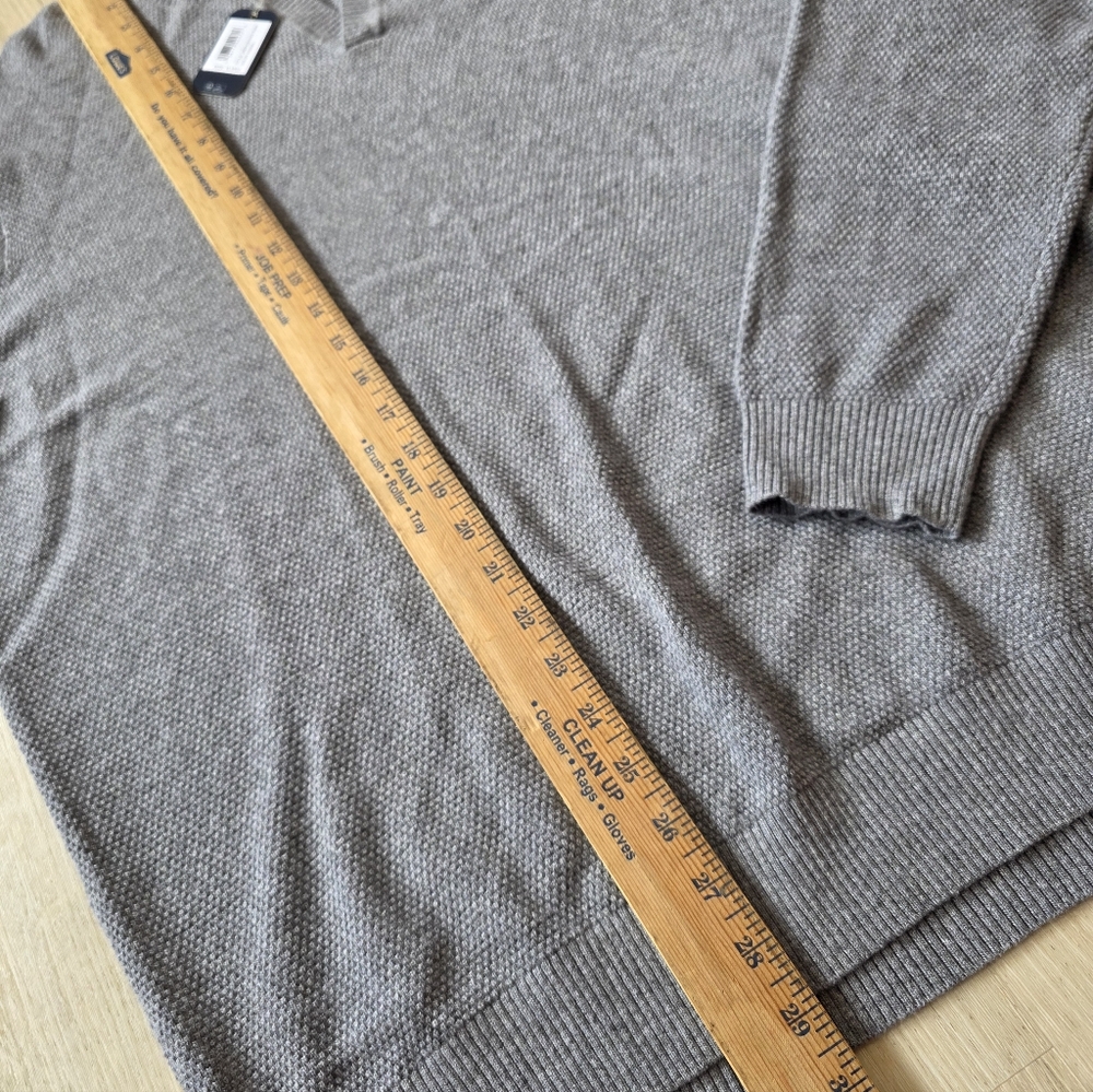Johnnie O Estaban Johnny Collar Sweater Men's Size XL Gray - Picture 5 of 9